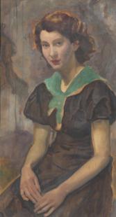 Sivell portrait green kerchief